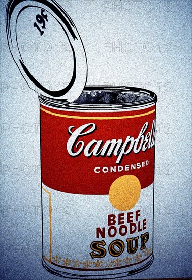Warhol, boîte de soupe Campbell