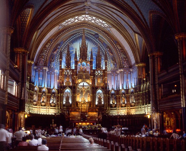 BOURICHE HENRI
INTERIOR-VISTA DEL ALTAR MAYOR-1880
MONTREAL, BASILICA NUESTRA SEÑORA
CANADA