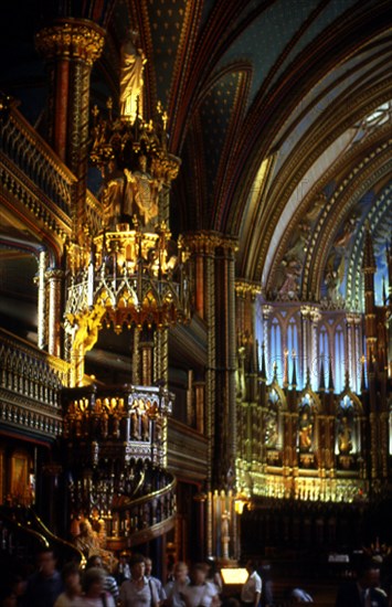 BOURICHE HENRI
INTERIOR-VISTA DEL PULPITO-1880
MONTREAL, BASILICA NUESTRA SEÑORA
CANADA