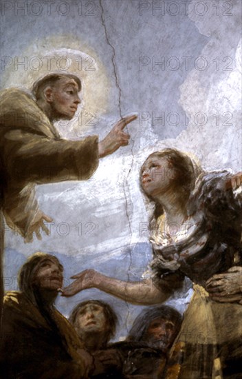 Goya, Le Miracle de Saint Antoine de Padoue (détail)