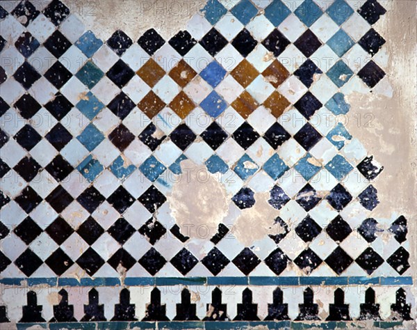 ALICATADO DE CERAMICA NAZARI- DECORACION GEOMETRICA-S XIV
GRANADA, ALHAMBRA
GRANADA