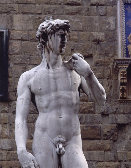 MIGUEL ANGEL (COPIA)
EL DAVID - COPIA DEL ORIGINAL SITUADO EN LA PLAZA DE LA SEÑORIA FRENTE AL PALACIO VECCHIO
FLORENCIA, EXTERIOR
ITALIA
