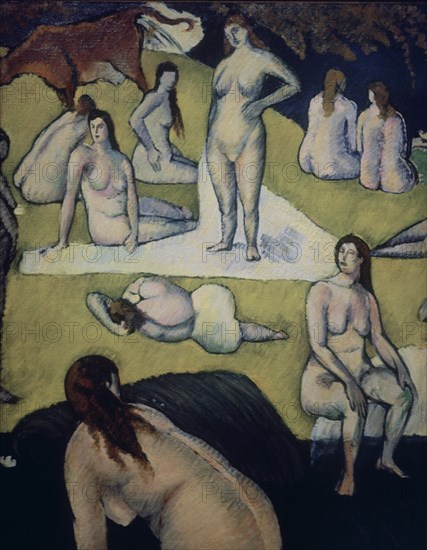 Bernard, Baigneuses à la vache rouge