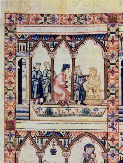 ALFONSO X EL SABIO 1221/84
D-MS.B.R.20- CANTIGA STA MARIA-Nº312-F57V-A-ESCULTOR TRABAJANDO EN CASA DE CABALLERO CATALAN-S XIII
FLORENCIA, BIBLIOTECA NACIONAL
ITALIA
This image is not downloadable. Contact us for the high res.