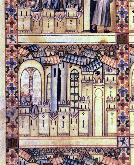 ALFONSO X EL SABIO 1221/84
D-MS.B.R.20- CANTIGA STA MARIA-Nº291-F61V-C-ESCOLAR EN PRISION EN SALAMANCA COMPONE CANTIGAS -S XIII
FLORENCIA, BIBLIOTECA NACIONAL
ITALIA
This image is not downloadable. Contact us for the high res.