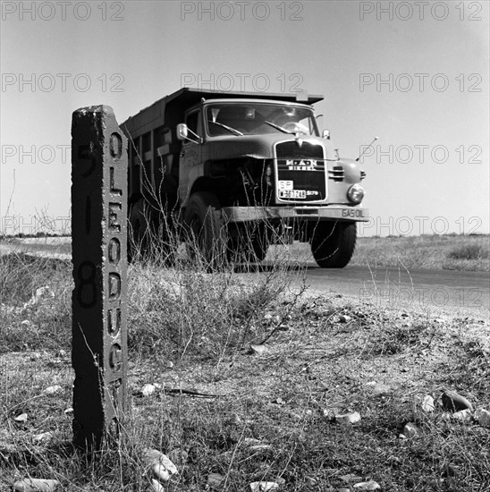 POSTE QUE INDICA EL PASO DEL OLEODUCTO ROTA-ZARAGOZA POR ARGANDA - AÑOS 60 - ByN 41478
ARGANDA, EXTERIOR
MADRID