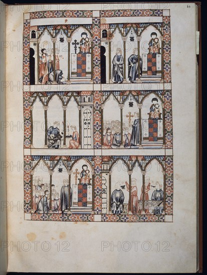 ALFONSO X EL SABIO 1221/84
MS B.R.20- CANTIGA STA MARIA Nº318-F63R-LA VIRGEN SE VENGA DEL CLERIGO QUE HURTA PLATA DE LA CRUZ
FLORENCIA, BIBLIOTECA NACIONAL
ITALIA
This image is not downloadable. Contact us for the high res.