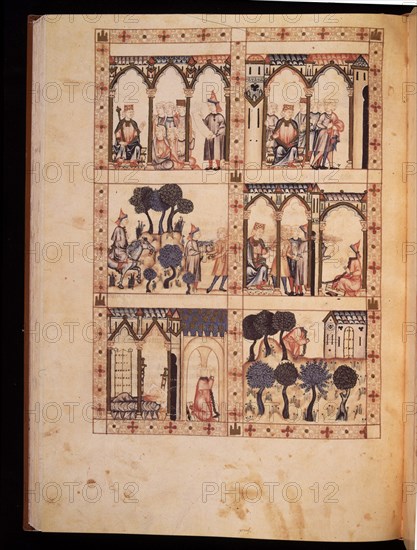 ALFONSO X EL SABIO 1221/84
CANTIGA STA MARIA Nº363-F77V-VIRGEN LIBERA A CAUTIVO DEL CONDE DE MONTFORT POR COMPONER CANTIGA
FLORENCIA, BIBLIOTECA NACIONAL
ITALIA