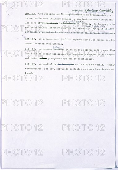 PROYECTO PARA LA CONSTITUCION 1978-PRINCIPIOS GENERALES-GRUPO CENTRO-UCD-FOLIO 2
MADRID, CONGRESO DE LOS DIPUTADOS-BIBLIOTECA
MADRID

This image is not downloadable. Contact us for the high res.