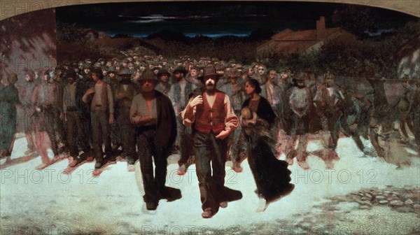 VOLPEDO GIUSEPPE PELLIZZA 1868-1907
EL CUARTO ESTADO O LA MARCHA HUMANA - 1901 - 285x543 - REALISMO SOCIAL
MILAN, PINACOTECA BRERA
ITALIA
This image is not downloadable. Contact us for the high res.