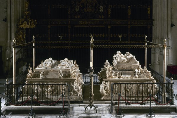 FANCELLI DOMENICO 1469-1518 
MAUSOLEOS REALES- SEPULCROS DE LOS REYES CATOLICOS JUANA LA LOCA Y FELIPE EL HERMOSO- 1517
GRANADA, CAPILLA REAL
GRANADA