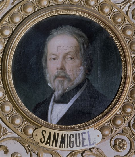 CORTELLINI ANGEL MARIA 1819/82
D- RETRATO DE EVARISTO SAN MIGUEL Y VALLEDOR - 1866 - Conj nº 152815 - SALON DE CONFERENCIAS DEL CONGRESO
MADRID, CONGRESO DE LOS DIPUTADOS-INTERIOR
MADRID