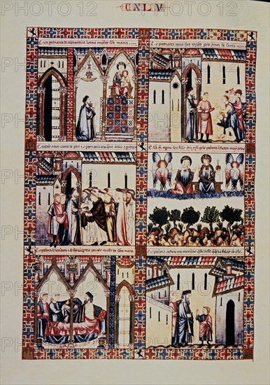 ALFONSO X EL SABIO 1221/84
MTI1-CANTIGA STA MARIA Nº145-F201V-SAN JUAN DE ALEJANDRIA DA CUANTO TIENE A LOS POBRES
SAN LORENZO DEL ESCORIAL, MONASTERIO-BIBLIOTECA
MADRID
This image is not downloadable. Contact us for the high res.