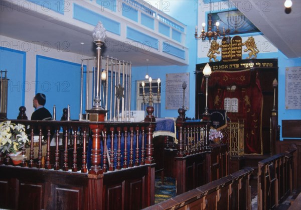 L'intérieur de la congrégation de la synagogue Jacob, à Londres