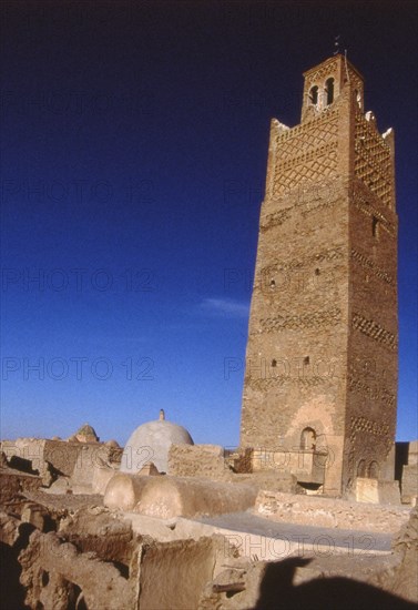 Minaret de la mosquée Tlemcen, 12e siècle, Algérie