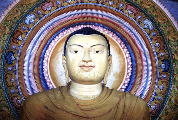 Bouddha au temple de Sri Mandalaramaya, Talalla, Sri Lanka