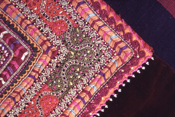 Palestinian costume, Detail of Bethlehem wedding dress