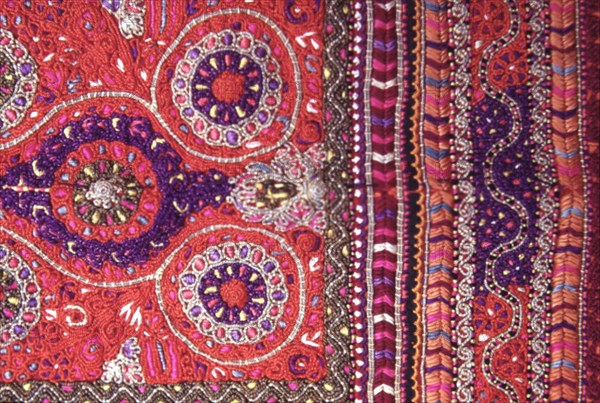 Palestinian costume, Detail of Bethlehem wedding dress