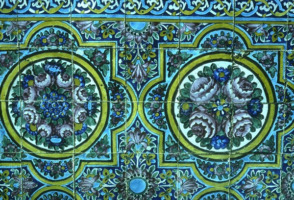 Tilework at Kadhimain shrine, Baghdad