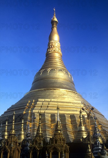 Shwedagon Pagoda in Yangon Myanmar