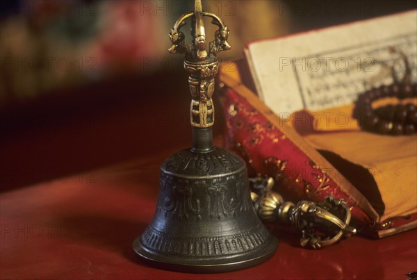 Buddhism religious artefacts used in prayer ceremonies