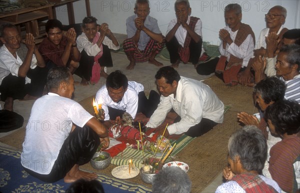 Buddhism ceremony for a school opening in Cambodia