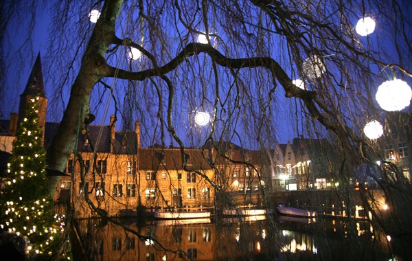 Christmas in Bruges Belgium