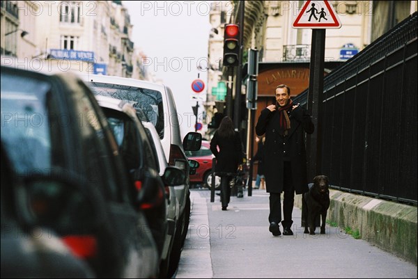 02/25/2004. Jean-Marc Morandini close-up in Paris