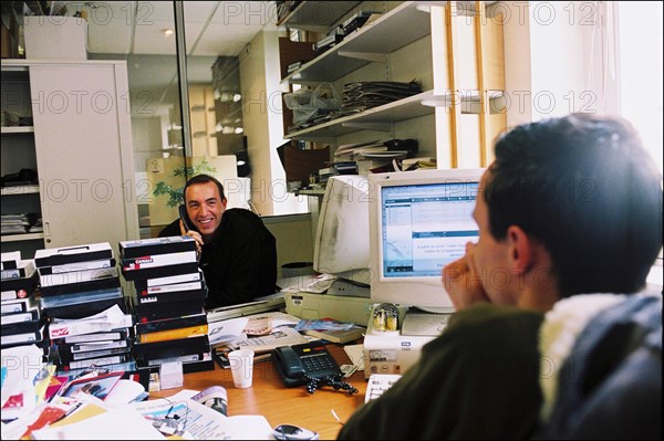 02/25/2004. Jean-Marc Morandini close-up in Paris