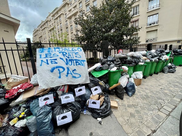 Poubelles à Paris (mars 2023)