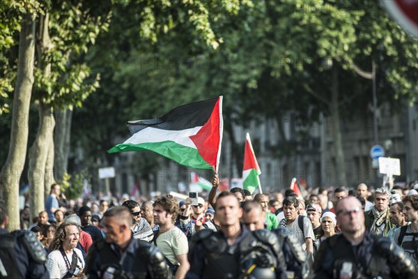 Manifestation pro palestine à Paris