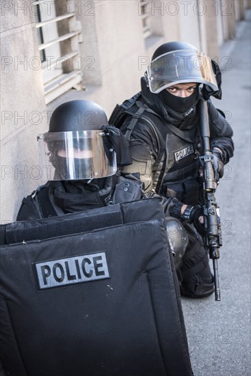 French policemen from the RAID unit, 2016