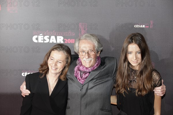 Jean Rochefort avec sa femme et sa fille, 2011