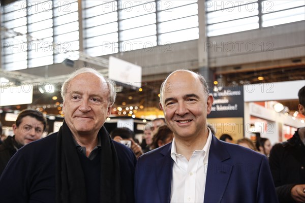 Pierre Moscovici et Hubert Védrine, 2014