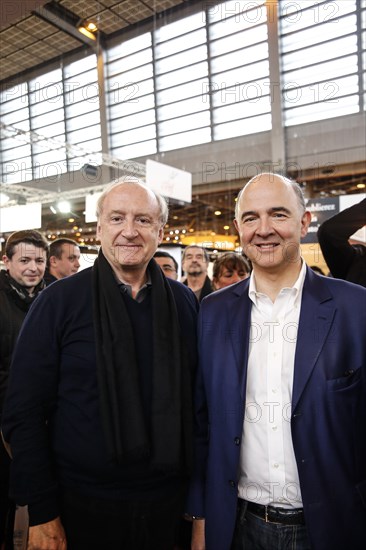 Pierre Moscovici et Hubert Védrine, 2014