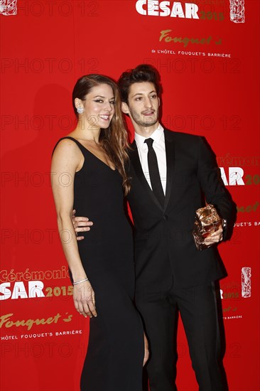 Pierre Niney and Natacha Andrews, 2015