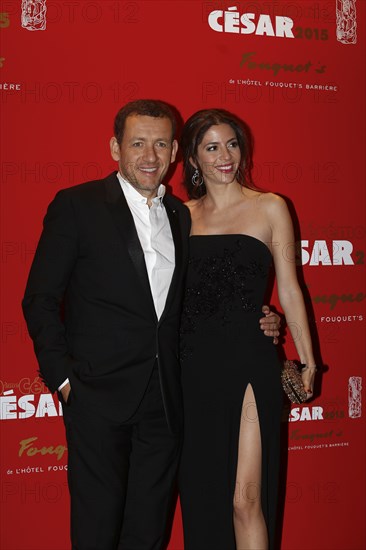 Dany Boon with his wife Yaël, 2015