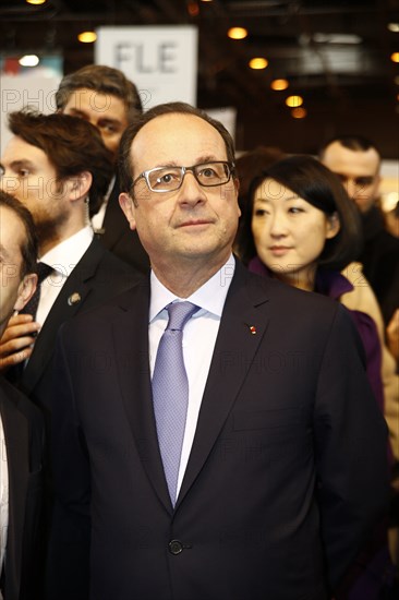 François Hollande au Salon du livre de Paris 2015