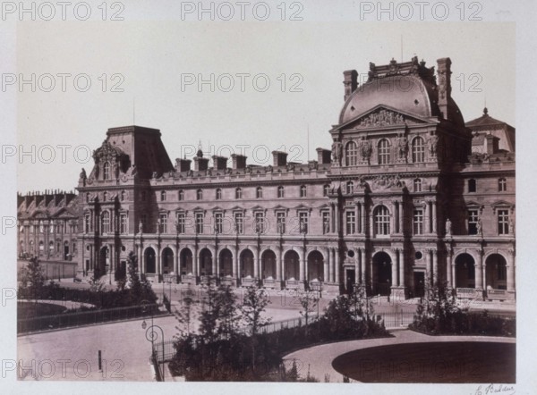 Baldus, Paris, Nouveau Louvre, Place Napoléon