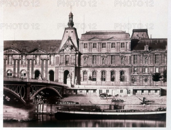 Baldus, Paris, Louvre, Lesdiguières Pavilion