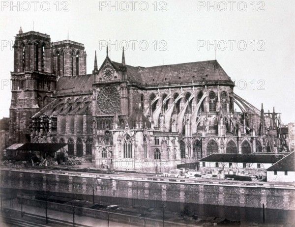 Baldus, Paris, church of Notre-Dame's side wall