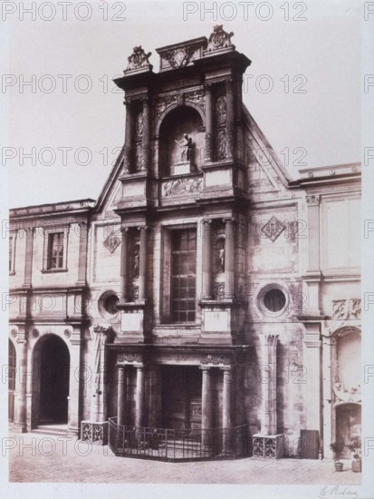 Baldus, Paris, Portique du Château d'Anet,  à l'Ecole des Beaux-Arts