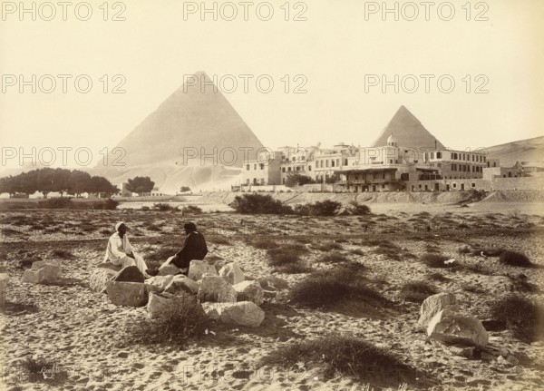 Hôtel Mena-House, devant les pyramides de Gizeh (Egypte)