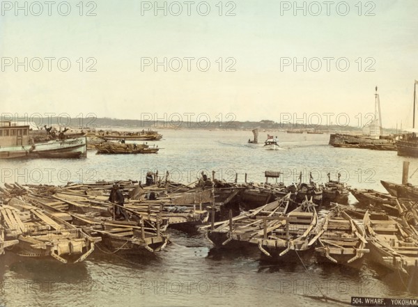 Quay of the Yokohama harbour (Japan)