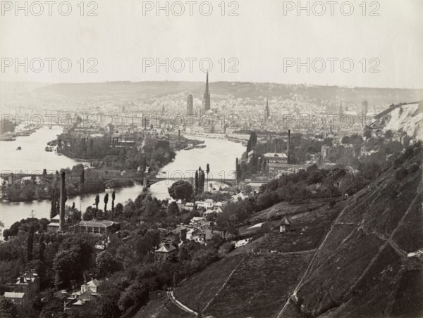 Overall view of Rouen, France