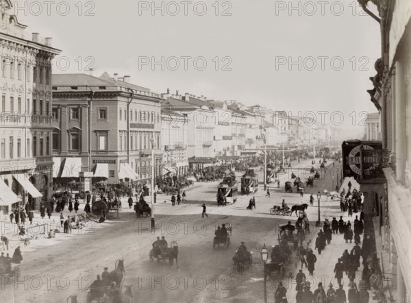 Russia, Nevsky Avenue in St. Peterbourg