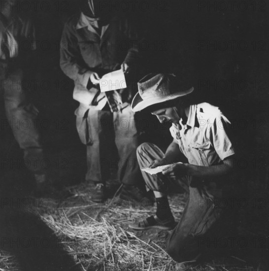 The French Forces carrying out military operations during the War in Algeria (1956)