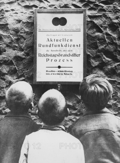 Trial of the Reichstag arsonists in Leipzig (1933)