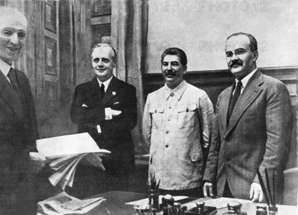 Signing of the Soviet-German non-aggression Pact (1939)