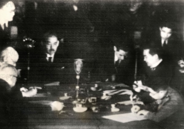 Signing of the peace treaty between Thailand and Indochina, 1941